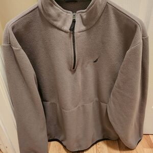 Nautica XL grey fleece sweatshirt